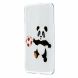 Силиконовый (TPU) чехол Deexe Pretty Glossy для Samsung Galaxy A30 (A305) / A20 (A205) - Panda Playing Football. Фото 2 из 5