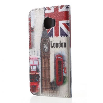 Чехол-книжка Deexe Color Wallet для Samsung Galaxy J4 2018 (J400) - London City