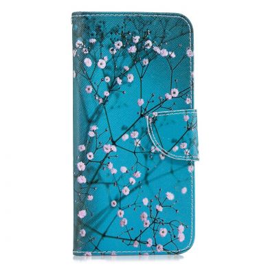 Чехол-книжка Deexe Color Wallet для Samsung Galaxy J4+ (J415) - Tree with Flowers