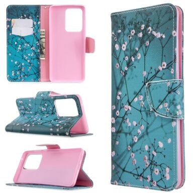 Чохол-книжка Deexe Color Wallet для Samsung Galaxy S20 Ultra (G988) - Flower Branches
