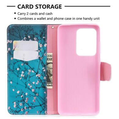 Чохол-книжка Deexe Color Wallet для Samsung Galaxy S20 Ultra (G988) - Flower Branches