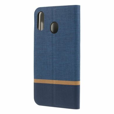 Чохол-книжка Deexe Lines Texture для Samsung Galaxy M20 (M205) - Blue