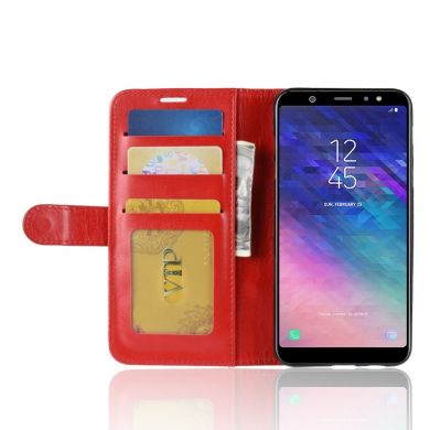 Чохол-книжка Deexe Wallet Style для Samsung Galaxy A6+ 2018 (A605) - Red