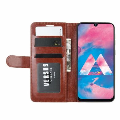 Чехол-книжка Deexe Wallet Style для Samsung Galaxy M30s (M307) / Galaxy M21 (M215) - Brown
