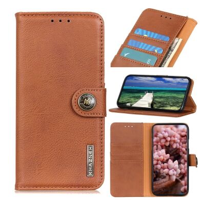 Чехол-книжка KHAZNEH Wallet Cover для Samsung Galaxy M32 (M325) - Brown