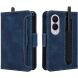 Чехол-книжка с карманами Deexe Wallet Stand (Pencil Slot) для Samsung Galaxy Fold 8 - Blue. Фото 1 из 6