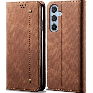 Чехол-книжка UniCase Jeans Wallet для Samsung Galaxy S25 (S931) - Coffee