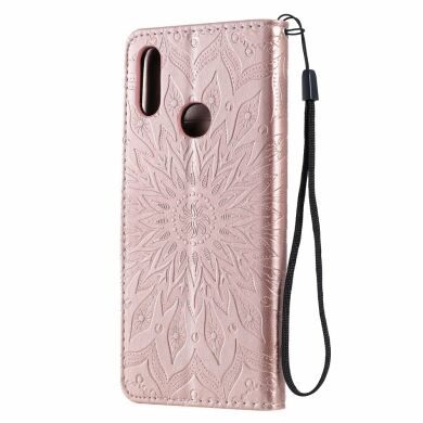 Чехол-книжка UniCase SunFlower Pattern для Samsung Galaxy A10s (A107) - Rose Gold