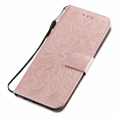 Чехол-книжка UniCase SunFlower Pattern для Samsung Galaxy A10s (A107) - Rose Gold