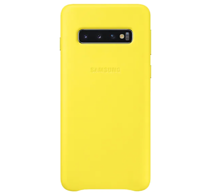 Чехол Leather Cover для Samsung Galaxy S10 (G973) EF-VG973LYEGRU - Yellow