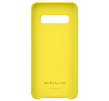 Чохол Leather Cover для Samsung Galaxy S10 (G973) EF-VG973LYEGRU - Yellow