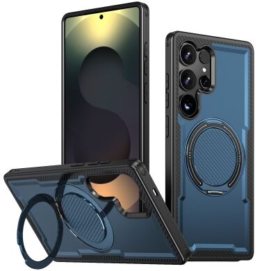 Чехол с кольцом-подставкой Reframe Grip MagSafe для Samsung Galaxy S25 Ultra (S938) - Blue