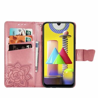Чохол UniCase Butterfly Pattern для Samsung Galaxy M31 (M315) - Pink