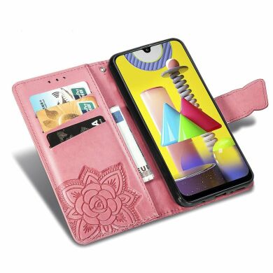 Чохол UniCase Butterfly Pattern для Samsung Galaxy M31 (M315) - Pink