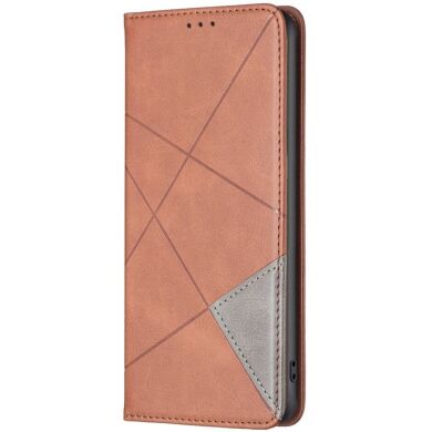 Чехол UniCase Geometric Pattern для Samsung Galaxy S25 Ultra (S938) - Brown