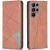 Чехол UniCase Geometric Pattern для Samsung Galaxy S25 Ultra (S938) - Brown