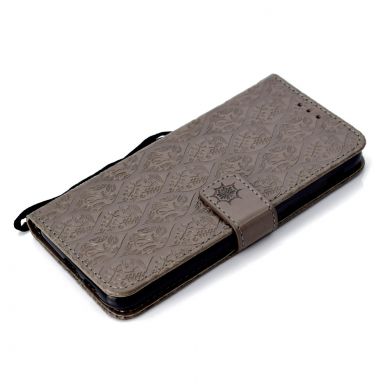 Чехол UniCase Leaf Wallet для Samsung Galaxy A6 2018 (A600) - Grey