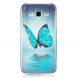 Силиконовый (TPU) чехол Deexe LumiCase для Samsung Galaxy J5 (J500) - Blue Butterfly. Фото 2 из 6