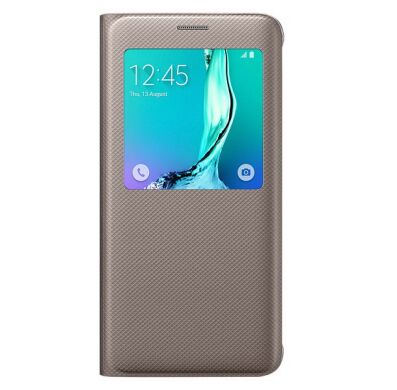 Чохол S View Cover для Samsung Galaxy S6 edge+ (EF-CG928PBEGRU) - Gold