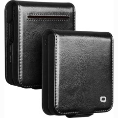 Кожаный чехол QIALINO Classic Case (FF) для Samsung Galaxy Flip 8 - Black