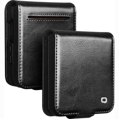 Кожаный чехол QIALINO Classic Case (FF) для Samsung Galaxy Flip 8 - Black
