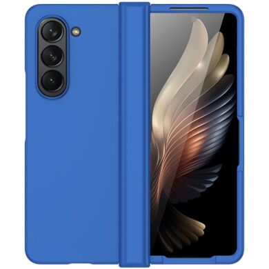 Пластиковый чехол Deexe Hinge Case для Samsung Galaxy Fold 6 - Dark Blue