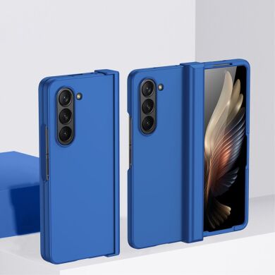 Пластиковий чохол Deexe Hinge Case для Samsung Galaxy Fold 6 - Dark Blue