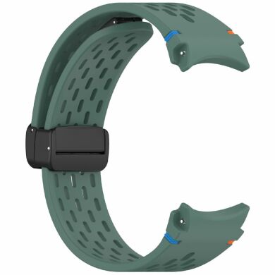 Ремешок Deexe Astra Strap для Samsung Galaxy Watch 4 / 4 Classic / 5 / 5 Pro / 6 / 6 Classic / 7 / FE - Olive Green