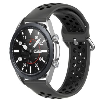 Ремешок Deexe Dual Color для Samsung Galaxy Watch 3 (41mm) - Black
