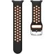 Ремешок Deexe Dual Color для Samsung Galaxy Watch 8 (40/44mm) / 8 Classic - Black / Orange. Фото 5 из 6
