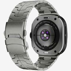 Ремешок Deexe Metal Strap для Samsung Galaxy Watch 8 (40/44mm) - Titanium