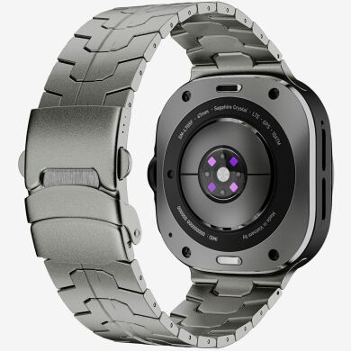 Ремешок Deexe Metal Strap для Samsung Galaxy Watch 8 (40/44mm) - Titanium