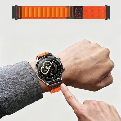 Ремешок Deexe Nylon Leather для часов с шириной крепления 22 мм - Indigo