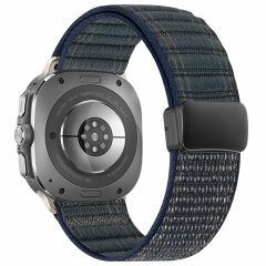 Ремінець Deexe Nylon Strap для Samsung Galaxy Watch Ultra (47mm) / Ultra (2025) - Dark Blue