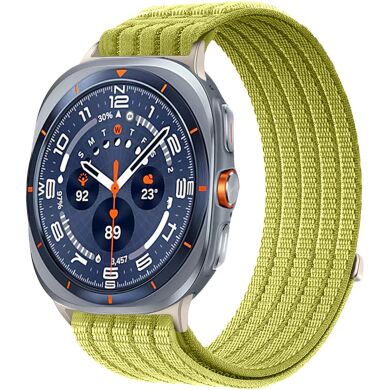Ремешок Deexe Soft Weave для Samsung Galaxy Watch Ultra (47mm) / Ultra (2025) - Light Green