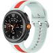 Ремешок Deexe Sport Strap для Samsung Galaxy Watch 8 (40/44mm) / 8 Classic - Mint Green / Red. Фото 2 из 6