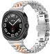 Ремінець Deexe Stainless Steel QuickFit для Samsung Galaxy Watch Ultra (2025) - Silver / Rose Gold