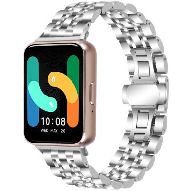 Ремешок Deexe Stainless Steel Strap для Samsung Galaxy Fit 3 - Silver