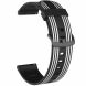 Ремешок Deexe Twill Color Strap для часов с шириной крепления 22мм - Black / White. Фото 3 из 4