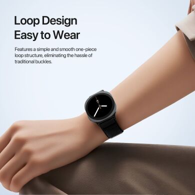 Ремінець DUX DUCIS YE Series для Samsung Galaxy Watch 8 (40/44mm) / 8 Classic - Black