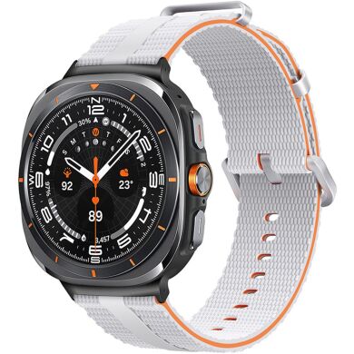 Ремінець Reframe Sport Linear для Samsung Galaxy Watch Ultra (47mm) / Ultra (2025) - White / Orange