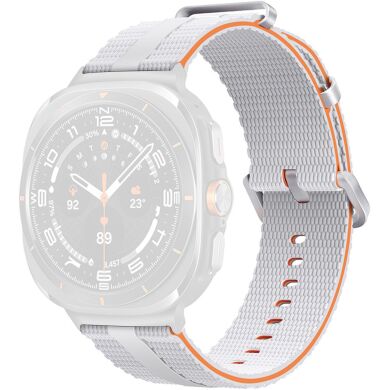 Ремінець Reframe Sport Linear для Samsung Galaxy Watch Ultra (47mm) / Ultra (2025) - White / Orange