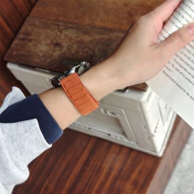 Ремешок Reframe Suede Leather для часов с шириной крепления 22мм - Wine Red