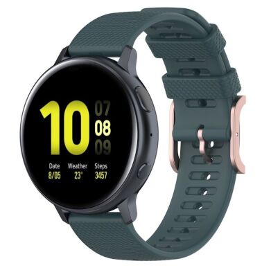 Ремешок UniCase Dot Pattern для Samsung Galaxy Watch 3 (41mm) - Dark Green