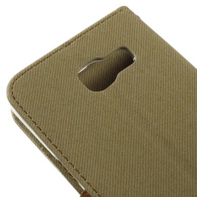 Чехол-книжка ROAR KOREA Cloth Texture для Samsung Galaxy A5 2016 (A510) - Khaki