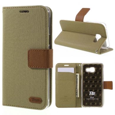 Чехол-книжка ROAR KOREA Cloth Texture для Samsung Galaxy A5 2016 (A510) - Khaki