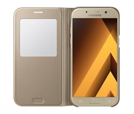 Чехол-книжка S View Standing Cover для Samsung Galaxy A5 2017 (A520) EF-CA520PFEGRU - Gold