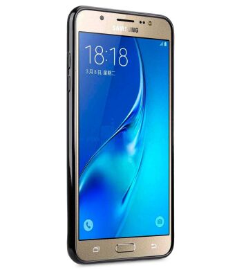 Силиконовая накладка MELKCO Poly Jacket для Samsung Galaxy J5 2016 (J510) + пленка - Black