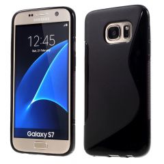 Силиконовая накладка Deexe S Line для Samsung Galaxy S7 (G930) - Black