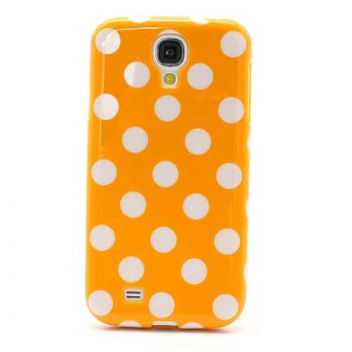 Силиконовая накладка Deexe Dot Style для Samsung Galaxy S4 (i9500) - Orange